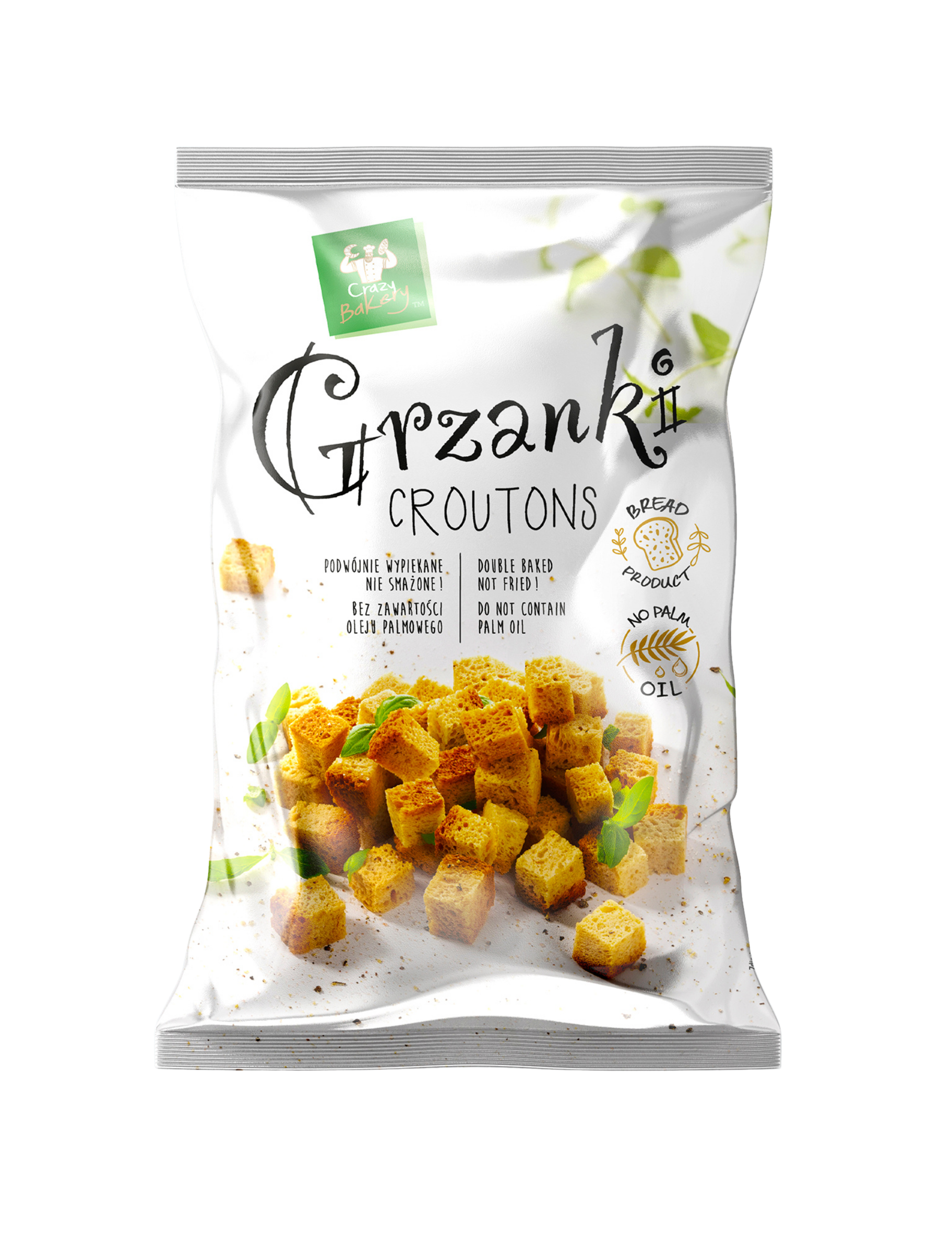 Podwójnie wypiekane grzanki z mąką orkiszową. Idealny dodatek do zup i sałatek. W 100% naturalny skład bez smażenia i chemii. Zdrowa alternatywa dla chipsów w Twoich daniach!