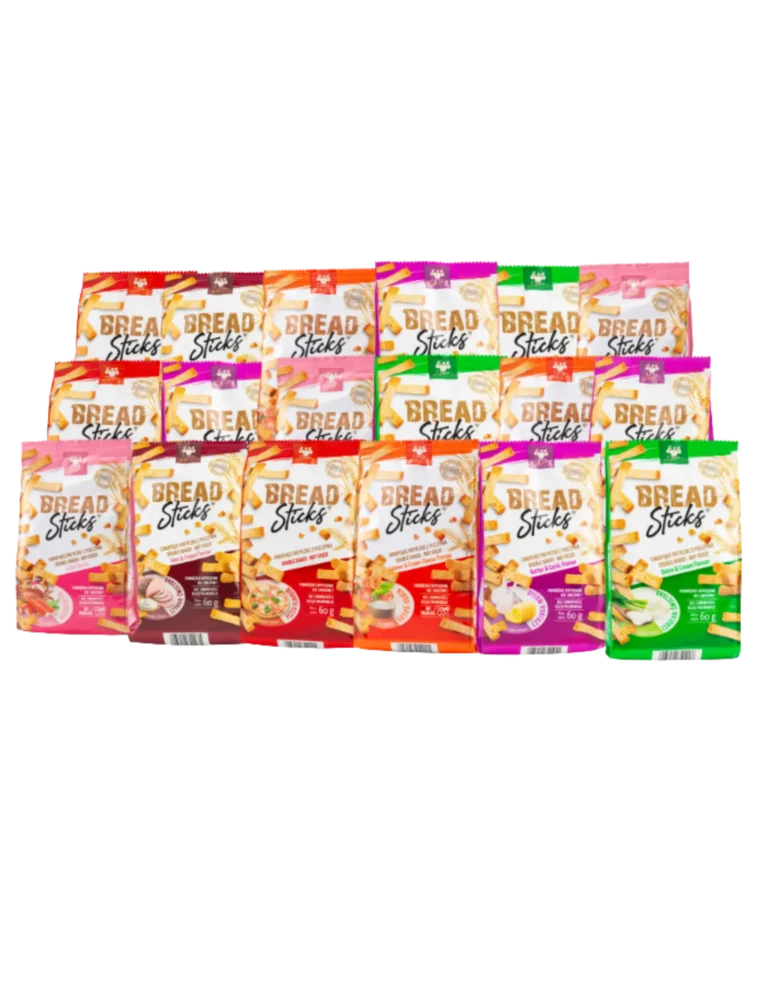 Zestaw rodzinny Bread Sticks (25 szt.) – Zdrowa Przekąska z Darmową Dostawą